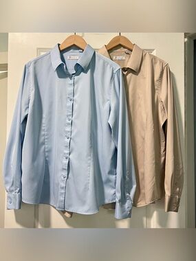 siliteelon Women’s Button Down Shirt Bundle Long Sleeve Dress Shirt Size XL